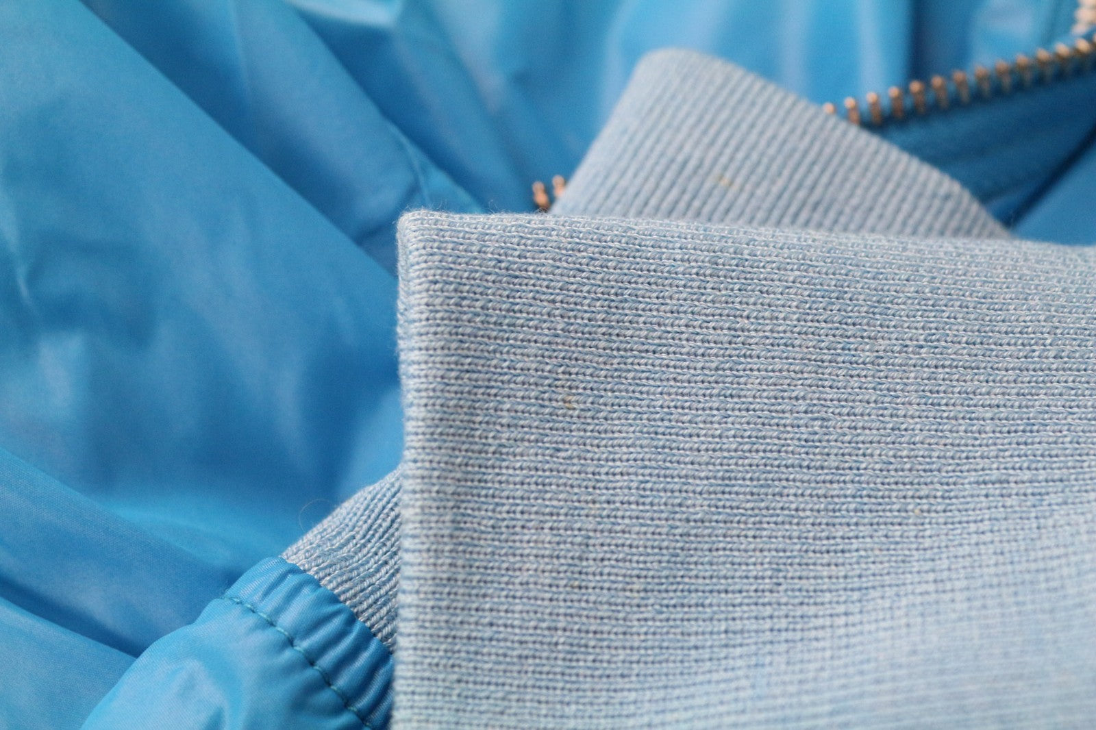 RICHMOND Men's Jacket IT48 Light Blue Hooded Windbreaker Double Zip Designer