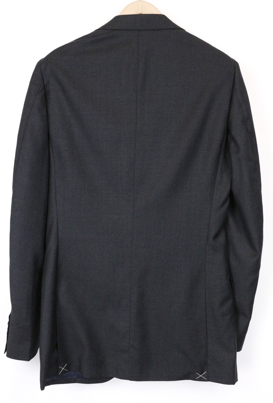 SUITSUPPLY Lazio Men's Blazer UK38L Slim Dark Grey Wool Melange Formal Coat