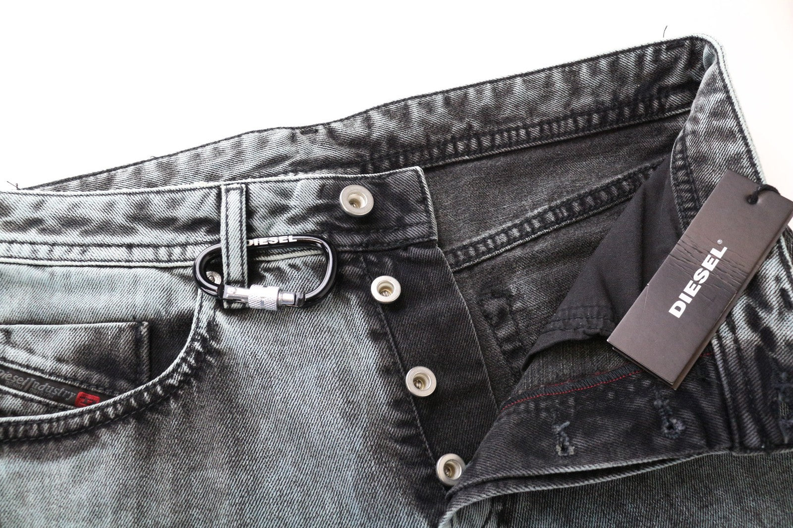 DIESEL D-Buster-CO 00SJ7S Men's Jeans W29 Blue Slim Regular Taper Non-Stretch