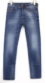 DIESEL Buster 084NS Men's Jeans W28/L32 Blue Slim Regular Tapered Fit Stretch