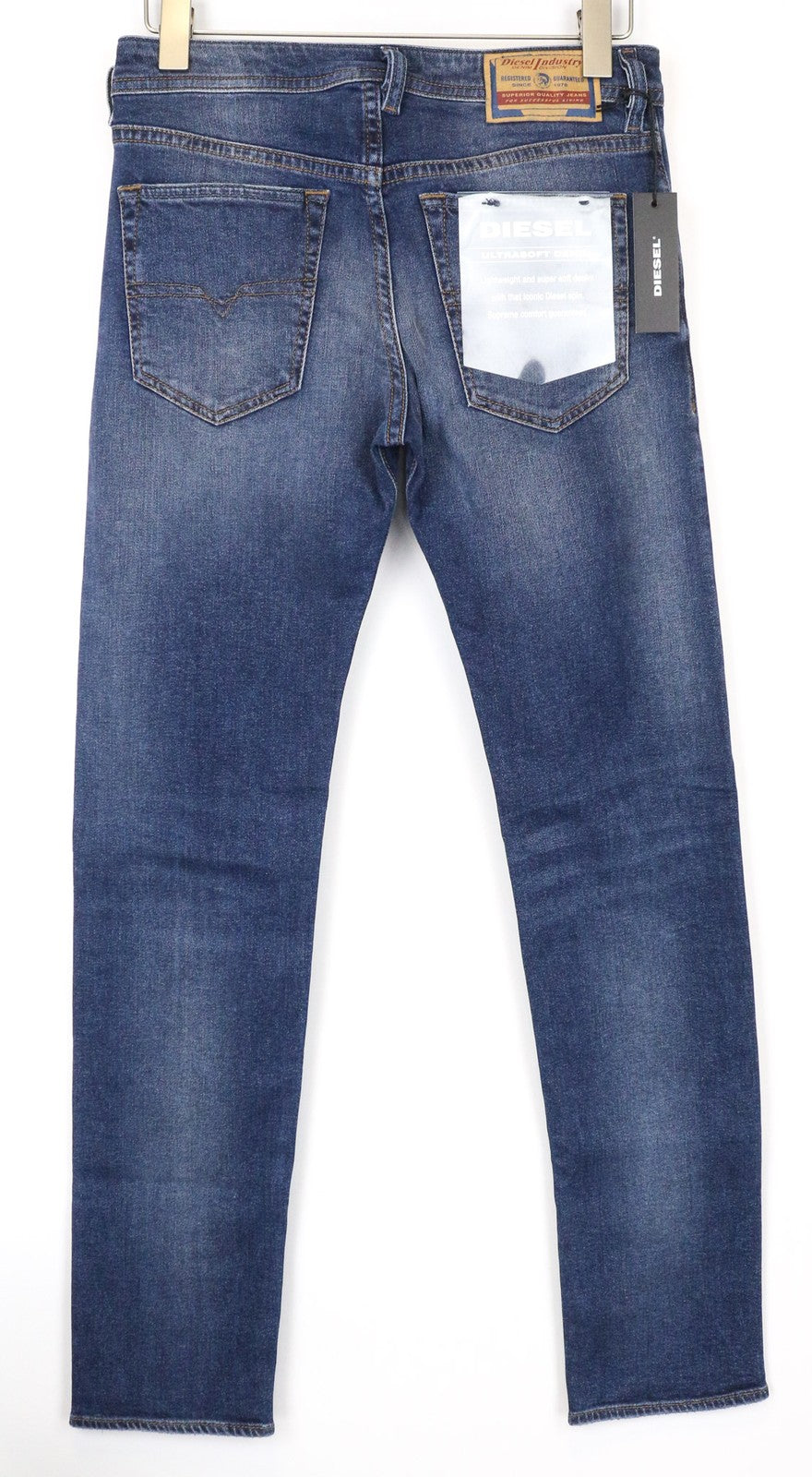 DIESEL Buster 084NS Men's Jeans W28/L32 Blue Slim Regular Tapered Fit Stretch