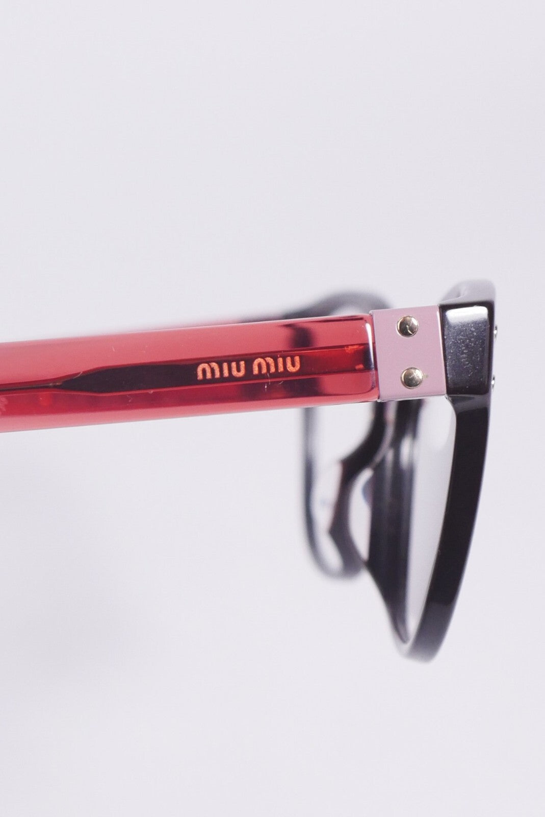 Miu Miu MU04QVA Women's Eyeglasses Brown Square Frame Demo Lens 140mm Full Rim