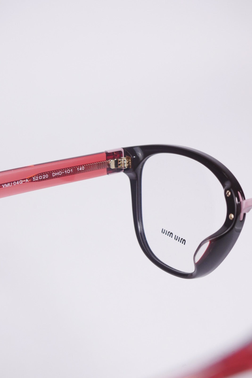 Miu Miu MU04QVA Women's Eyeglasses Brown Square Frame Demo Lens 140mm Full Rim