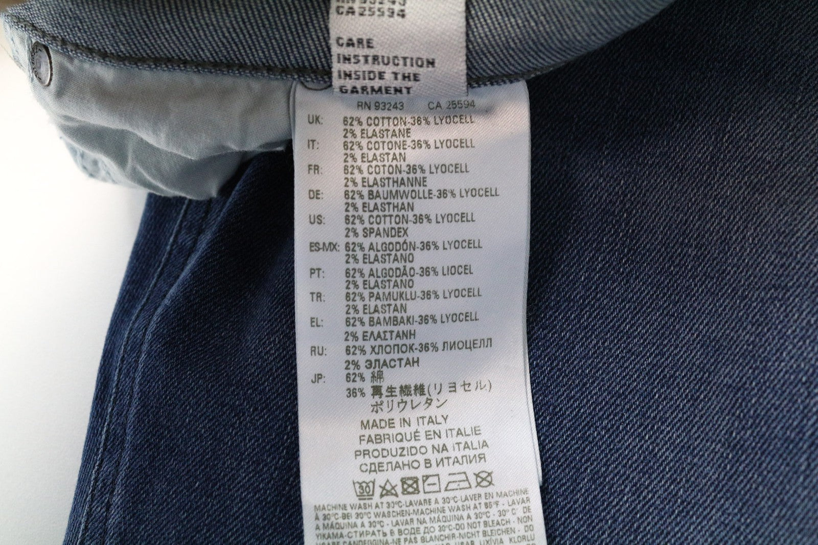 DIESEL Jifer 084NV Men Jeans W31/L34 Slim Tapered Wash Blue Cotton Stretch