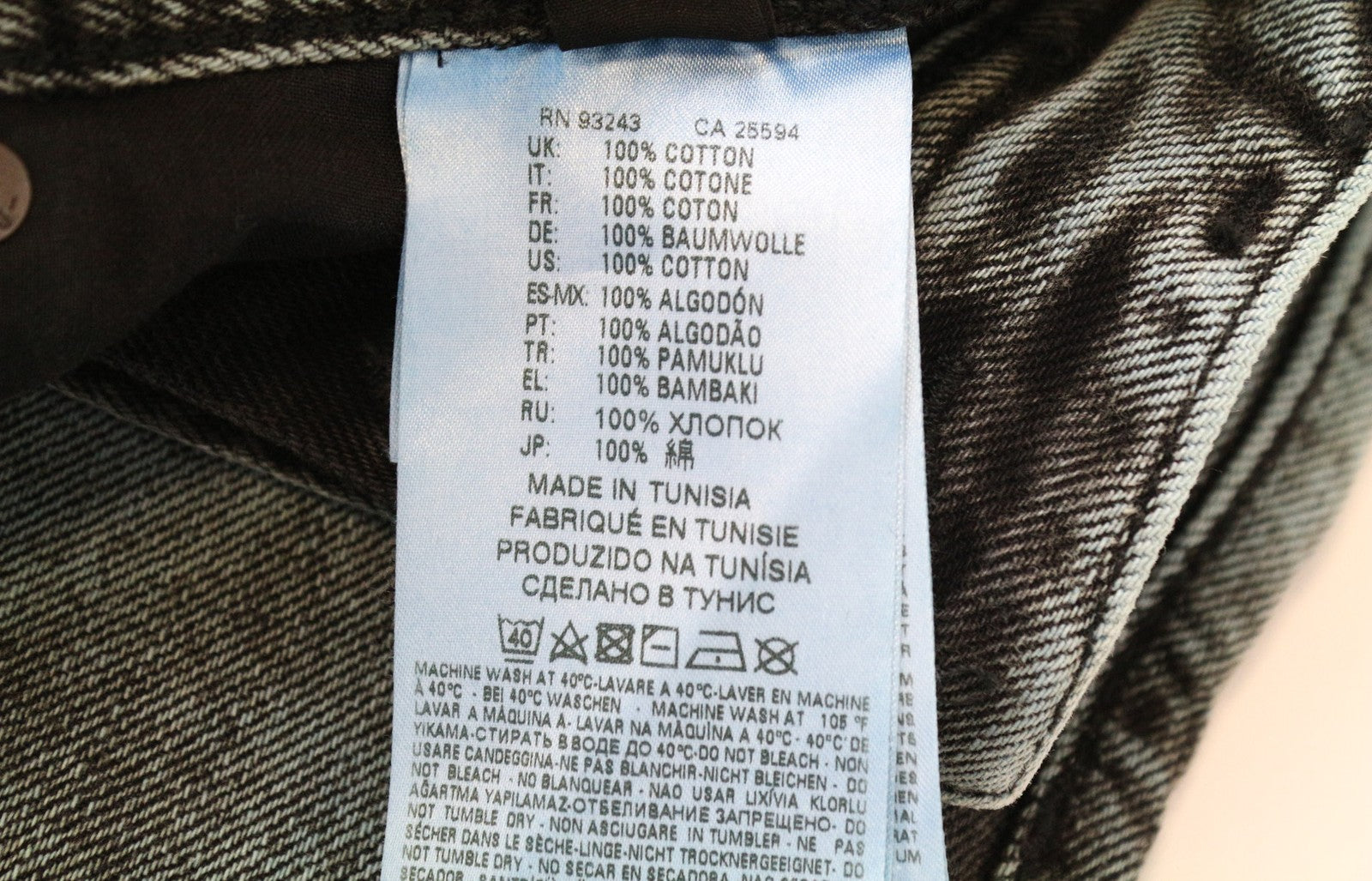 DIESEL D-Buster-CO 0TATP Men Jeans W27 Slim Fit Pure Cotton Blue Grey Wash