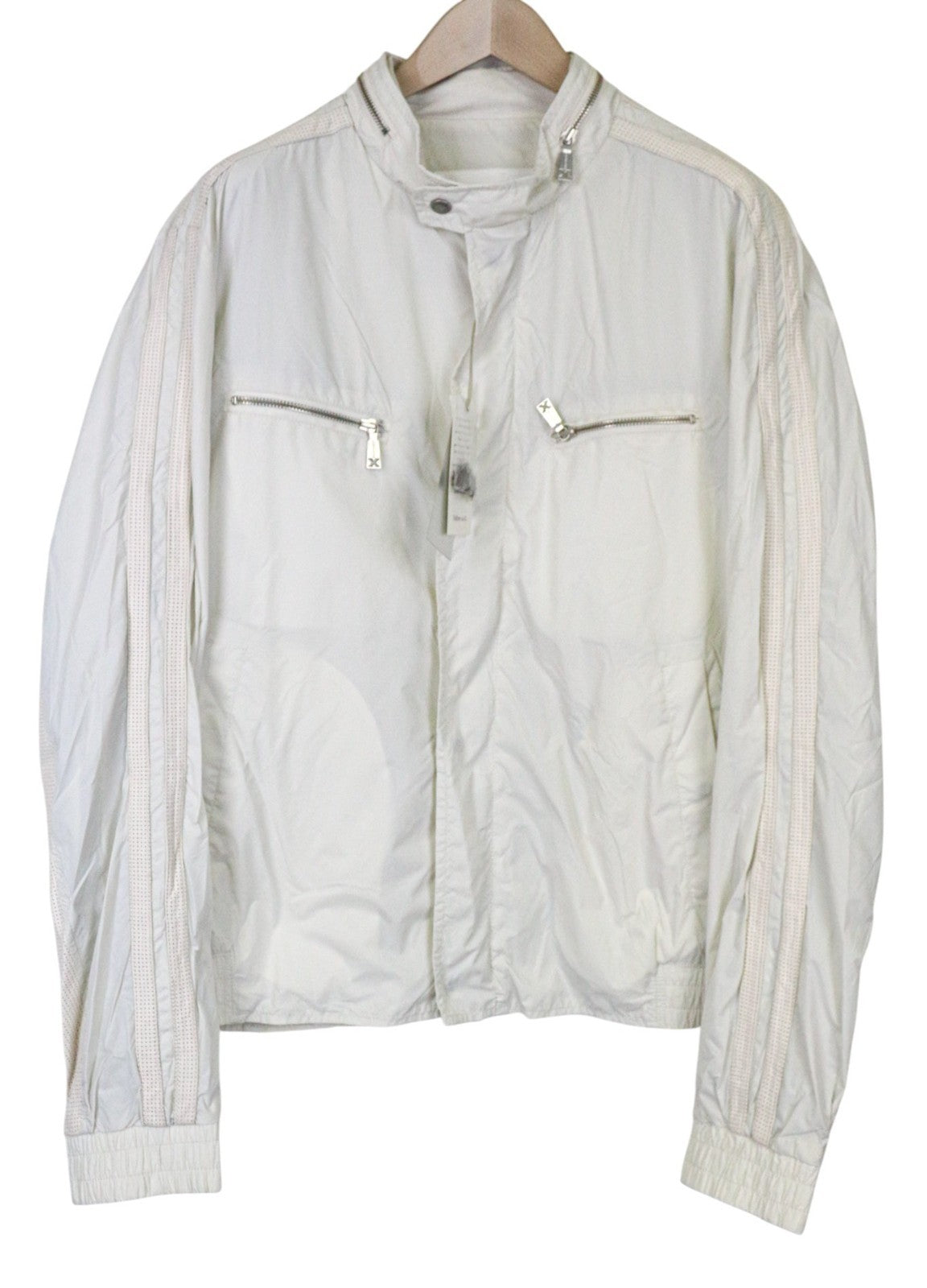 RICHMOND Men's Jacket 58 Off-White Lightweight Multi Pocket Casual Zipped