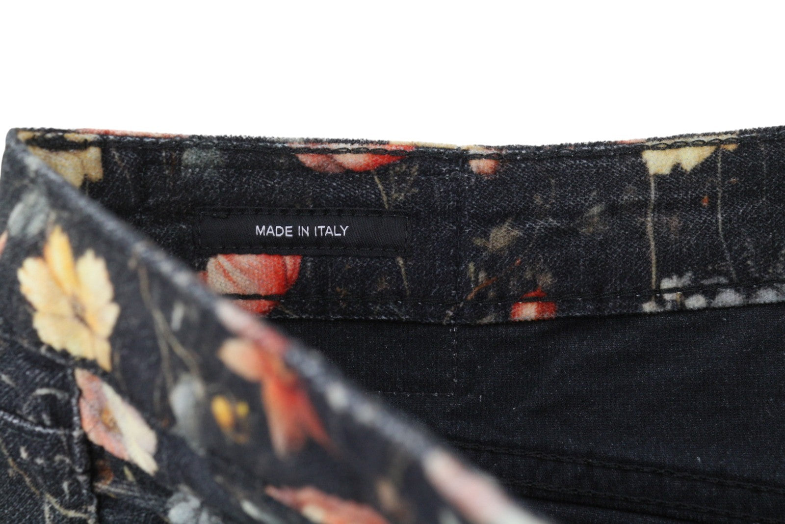 R13 Boy Straight Women Jeans 28 Lunar Petal Velveteen Floral Print Cropped FW25
