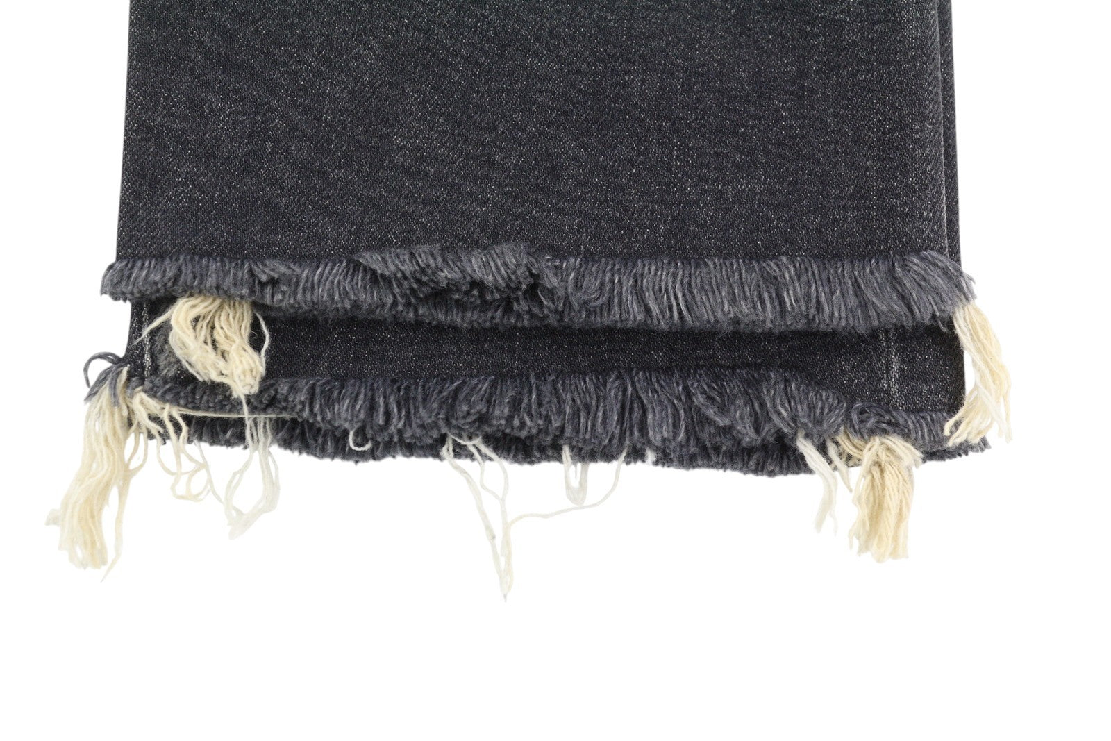 R13 Boyfriend Women Jeans 28 Abbey Black Faded Distress Ripped Straight Fit FW25