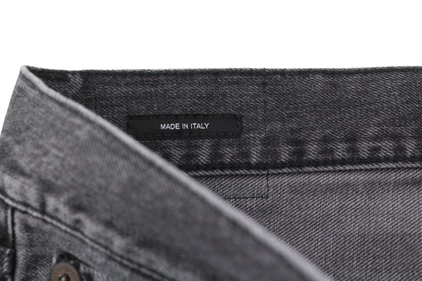 R13 Boyfriend Women Jeans 31 Wilson Black Whiskers Faded Denim Cropped Zip PS25