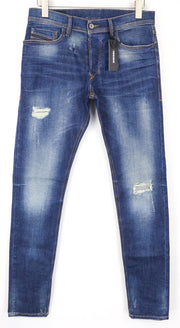 DIESEL Tepphar 084TX Men's Jeans W28/L32 Blue Cotton Carrot Slim Stretch