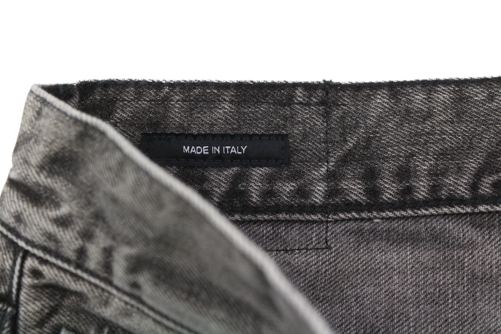 R13 X-BF Women Jeans 25 Polaris Black Whiskers Faded Cropped Ankle Denim PS25