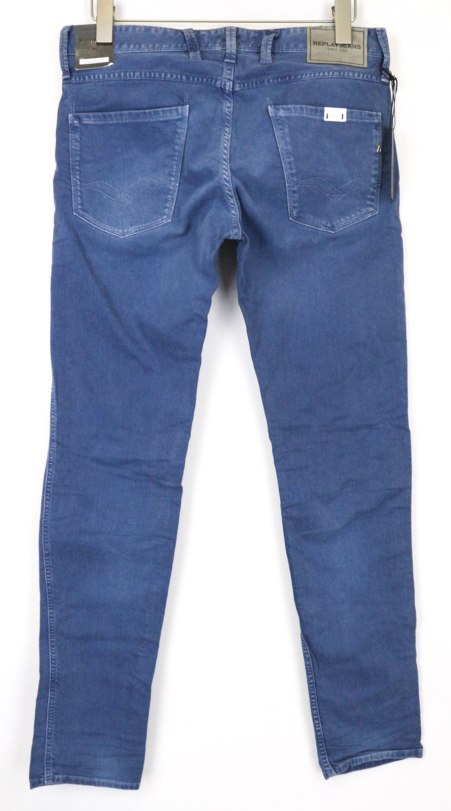 REPLAY Anbass Men's Jeans W30/L32 Slim Blue Cotton Stretch Casual 5-Pocket