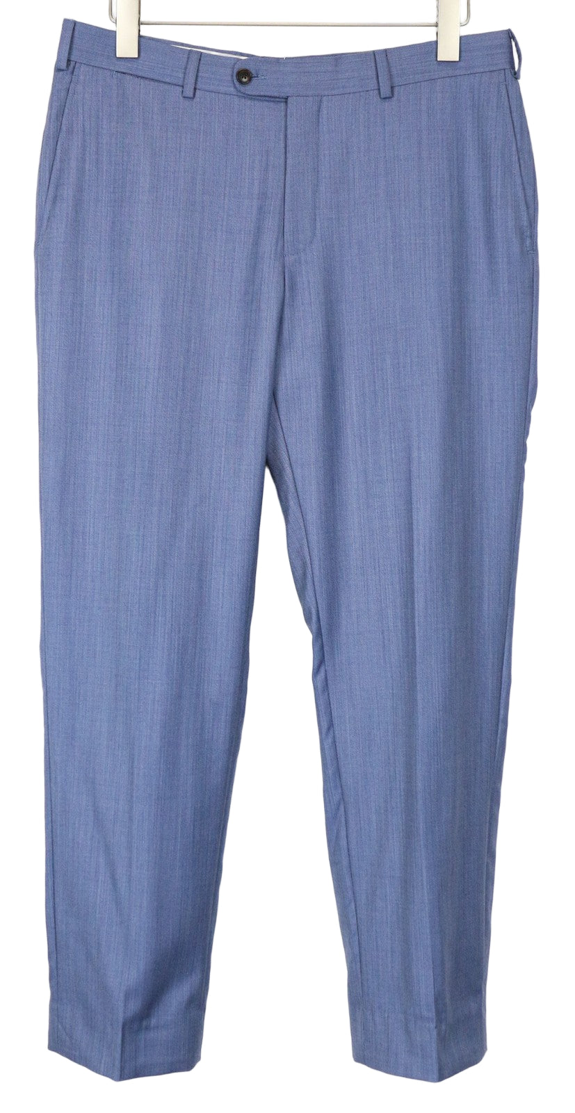 SUITSUPPLY Sienna Men's Trousers UK40R Blue Pure Wool Pleated Lined Dress