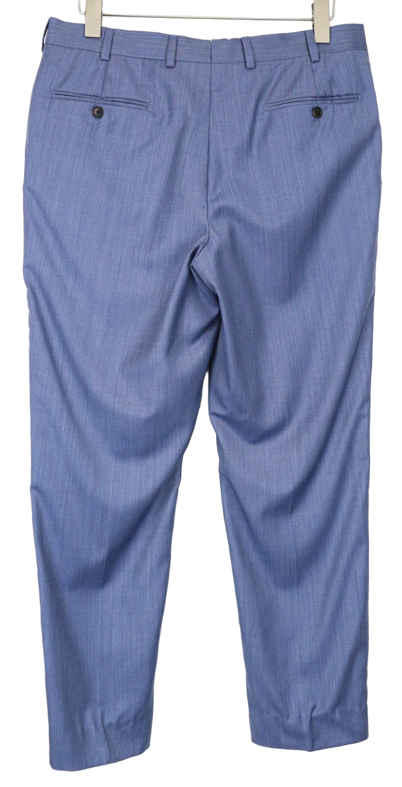 SUITSUPPLY Sienna Men's Trousers UK40R Blue Pure Wool Pleated Lined Dress