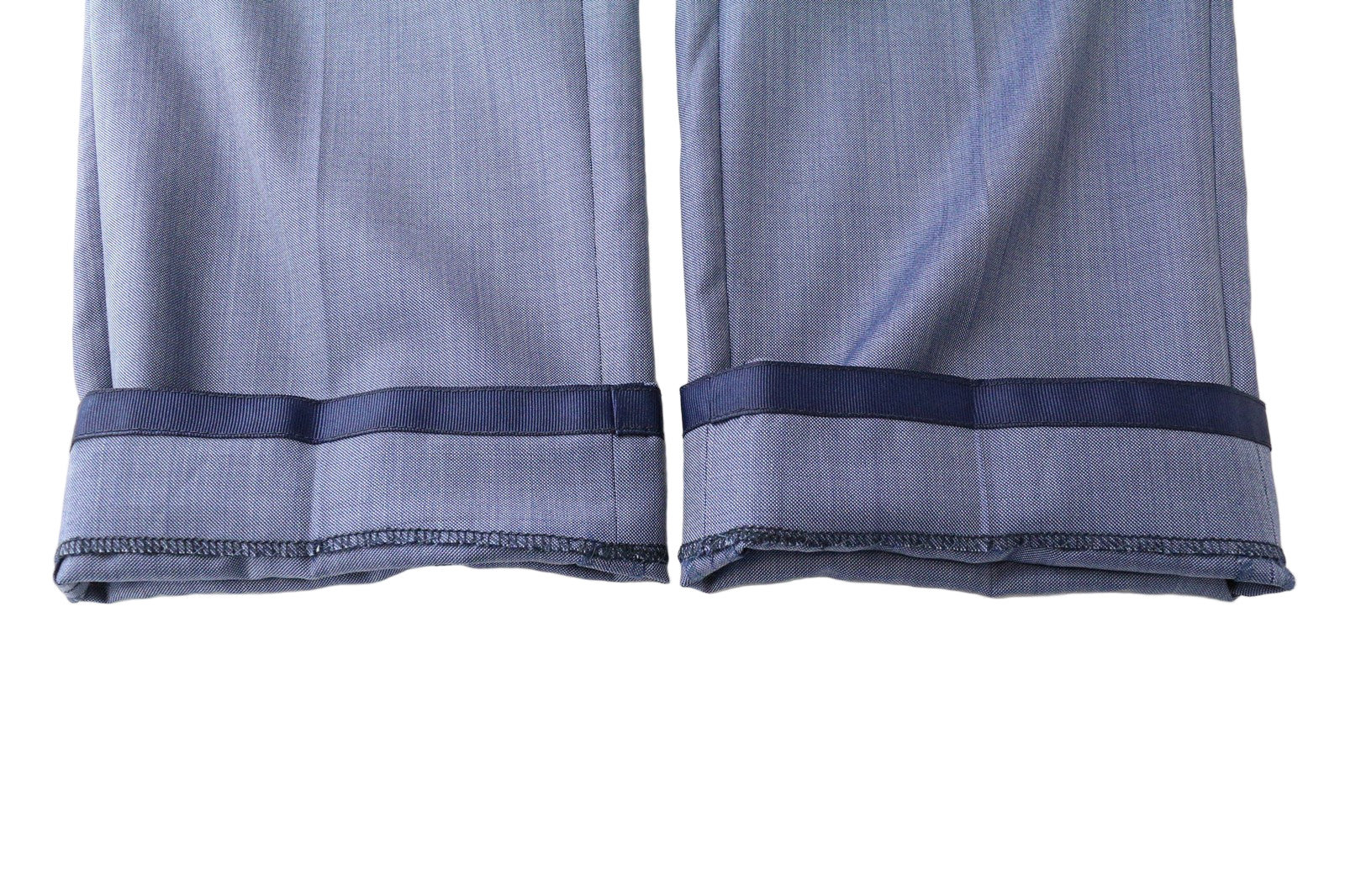 SUITSUPPLY Sienna Men's Trousers UK40R Blue Pure Wool Pleated Lined Dress