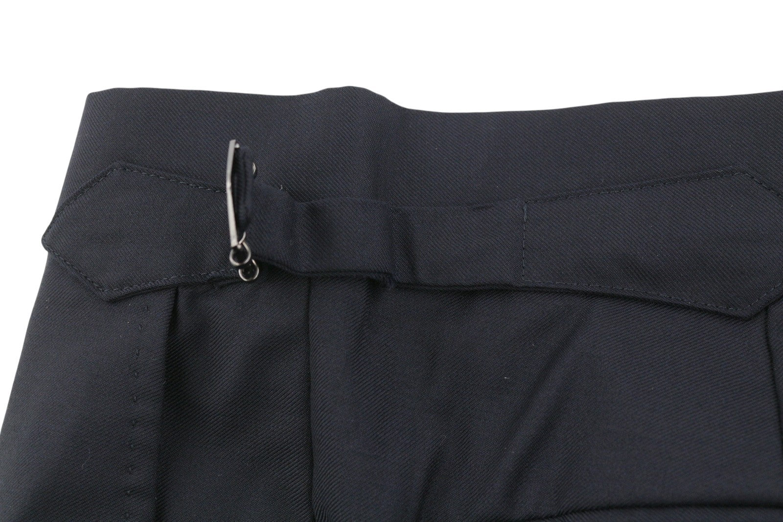 SUITSUPPLY Soho SA Men Trousers UK44S Dark Blue Wool Tapered Fit Zip Fly Formal