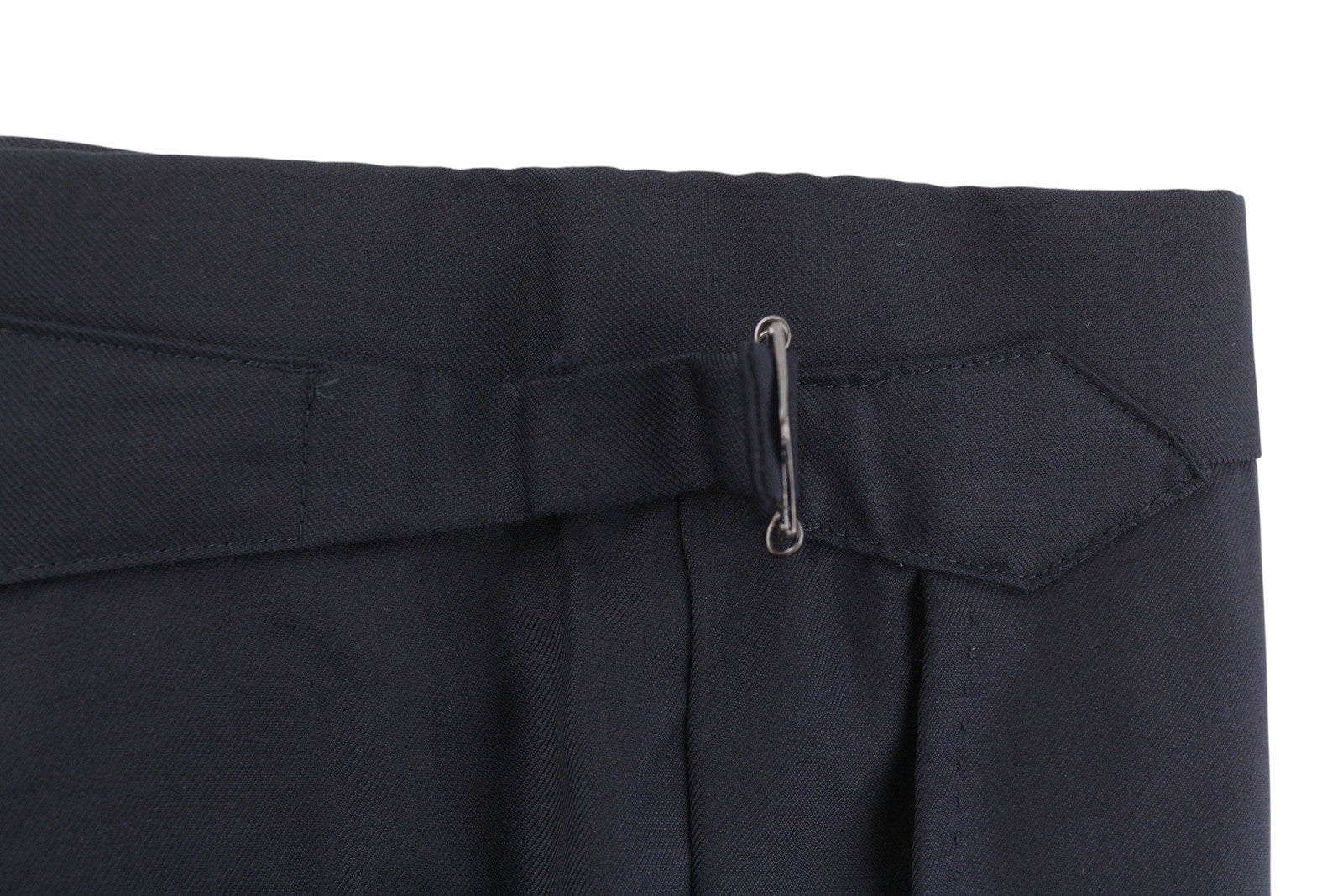 SUITSUPPLY Soho SA Men Trousers UK44S Dark Blue Wool Tapered Fit Zip Fly Formal