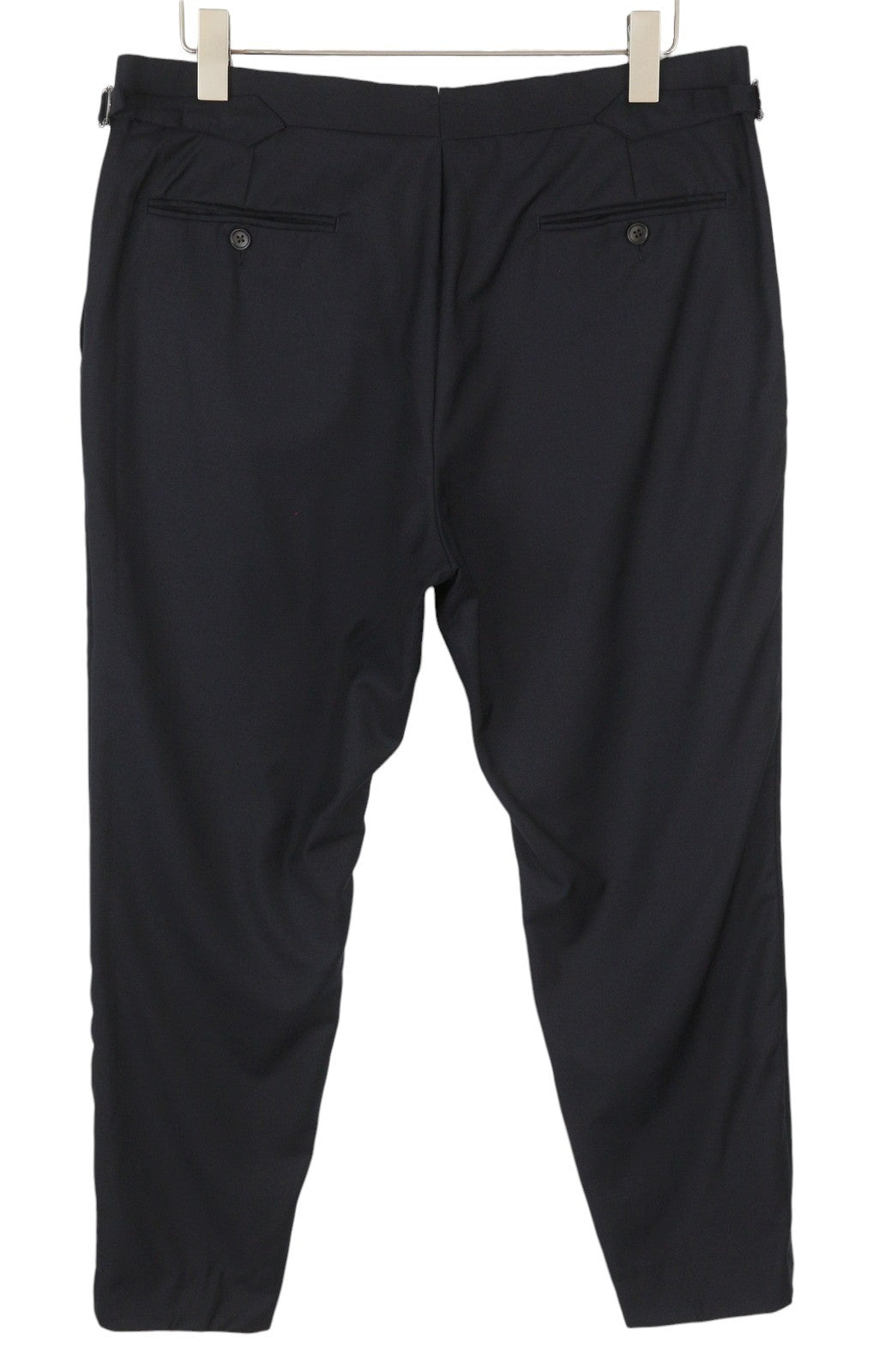 SUITSUPPLY Soho SA Men Trousers UK44S Dark Blue Wool Tapered Fit Zip Fly Formal