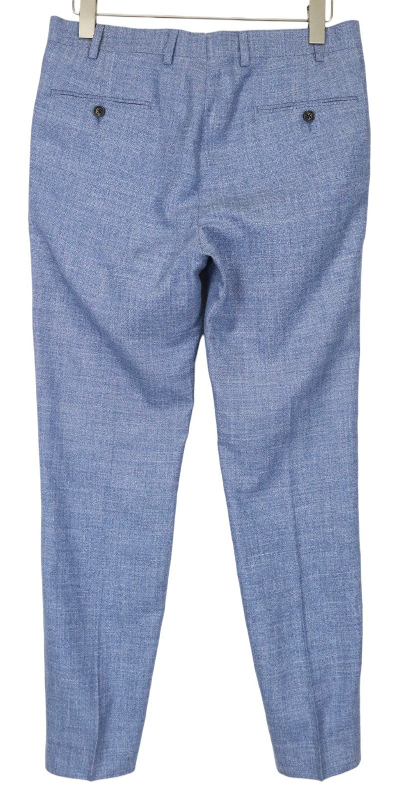 SUITSUPPLY Lazio Men's Suit UK36R Slim Blue Wool Silk Linen Classic 2Pc