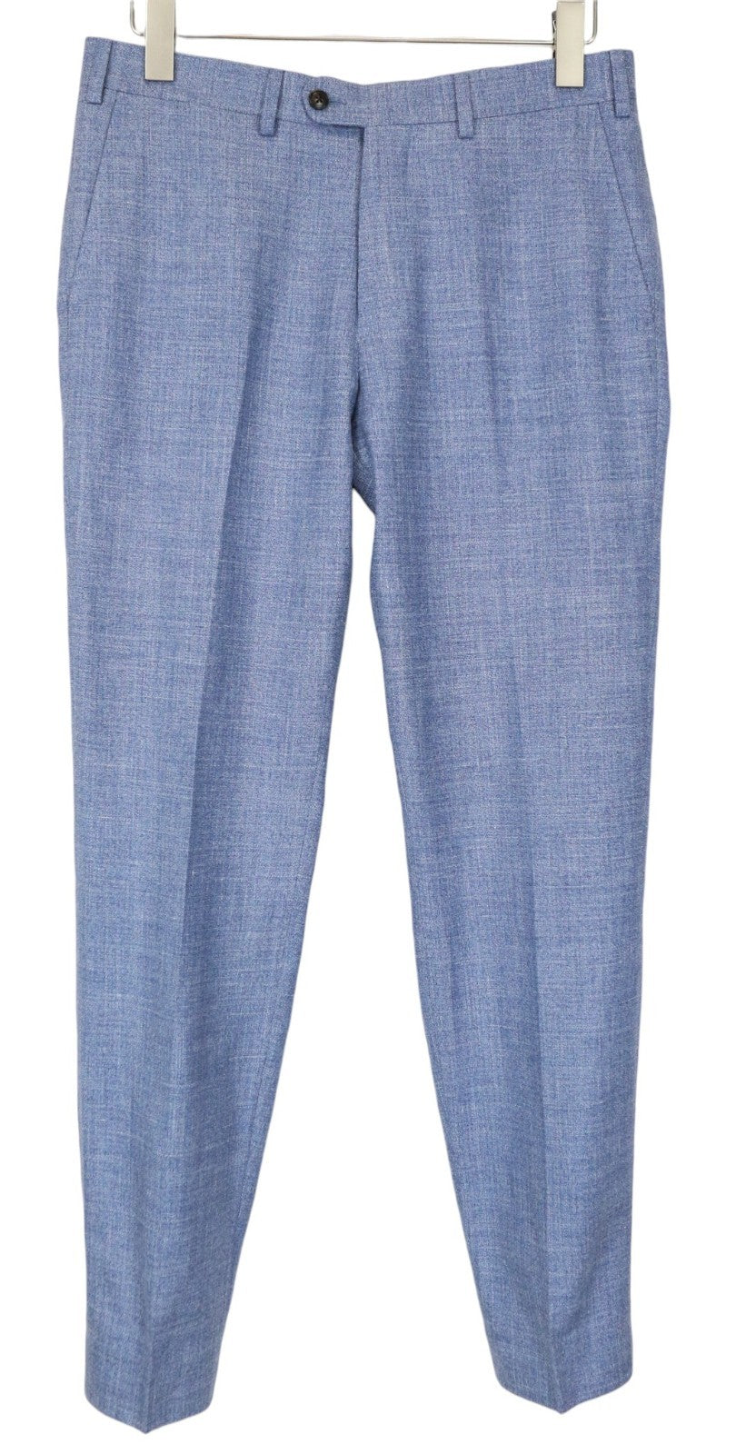 SUITSUPPLY Lazio Men's Suit UK36R Slim Blue Wool Silk Linen Classic 2Pc