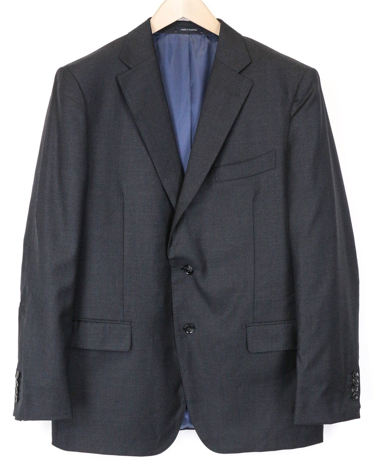 SUITSUPPLY Napoli Men's Blazer UK46R Grey Wool Super 110's Classic Formal