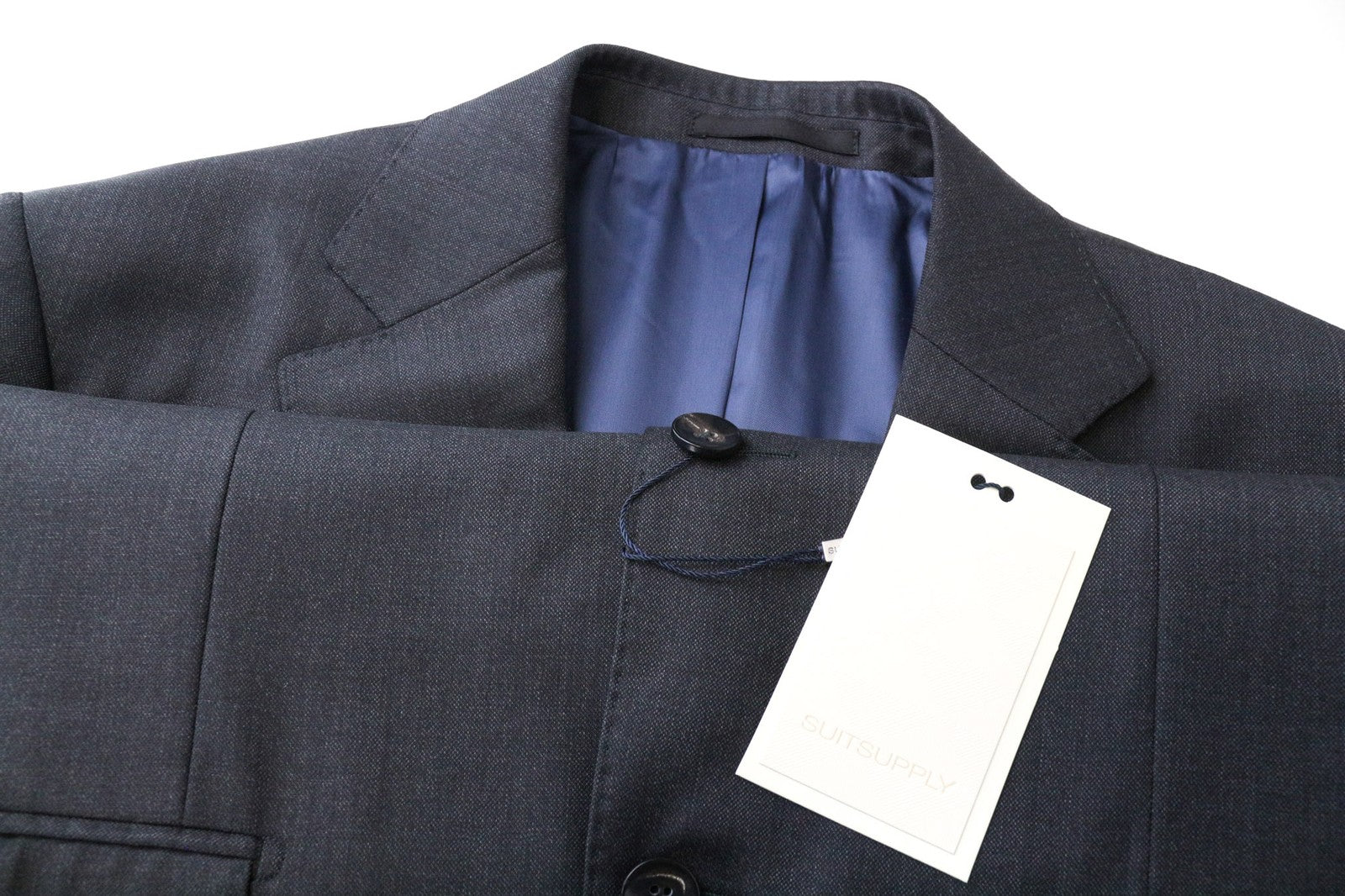 SUITSUPPLY Napoli Men's Blazer UK38R Grey Wool Super 110's Lined Smart Fit