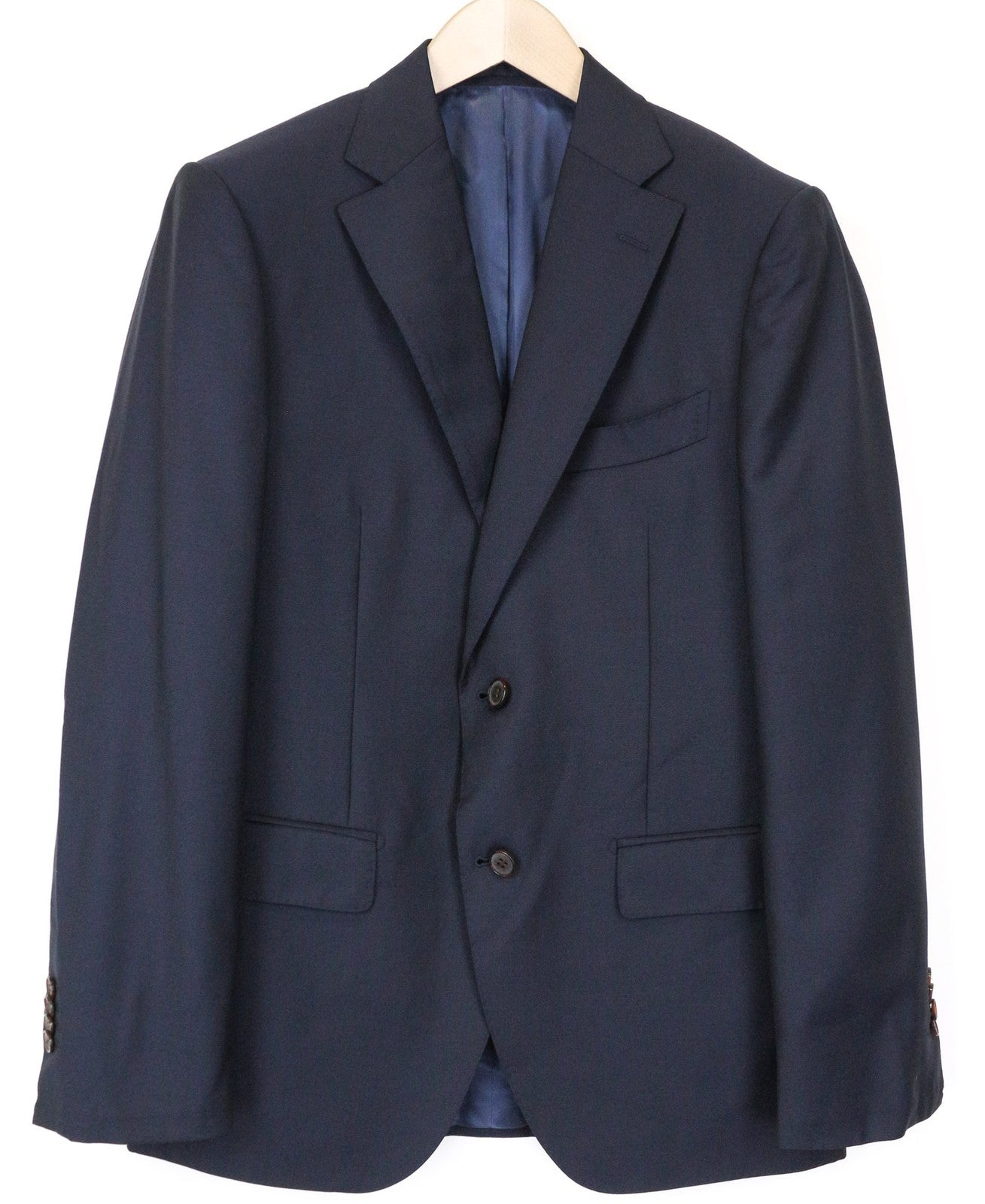 SUITSUPPLY Napoli Men's Blazer UK38R Navy Blue Wool Super 110's Classic