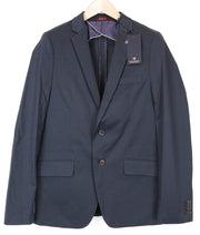 SCOTCH & SODA Ams Couture Men's Blazer M Navy Cotton Stretch Single Breasted
