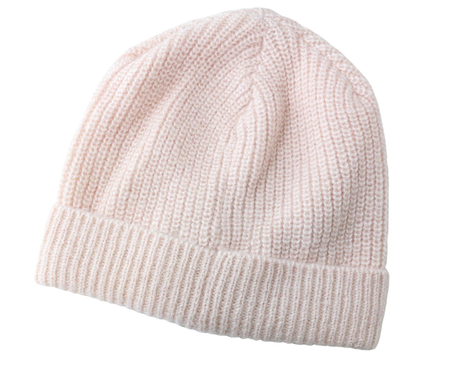 MAISON SCOTCH Women's Hat OS Pink Mohair Wool Blend Knit Beanie Cap