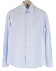 SUITSUPPLY Traveller Men's Formal Shirt 35 Slim Twill Checked Cotton Button-Down