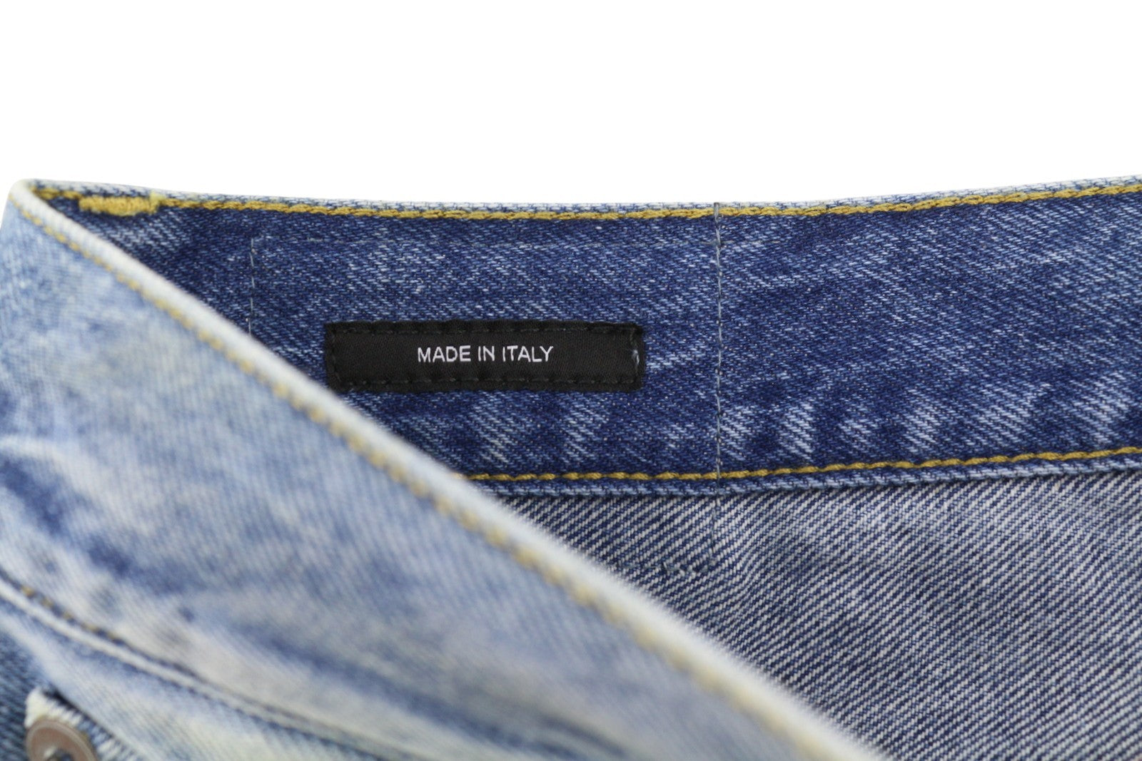 R13 Cuffed X-BF Women Jeans 28 Jasper Straight Whiskers Faded Blue Zip PF25