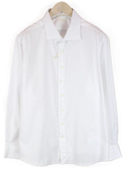 SUITSUPPLY Traveller Men's Formal Shirt 48 White Slim Pure Cotton Cutaway Collar