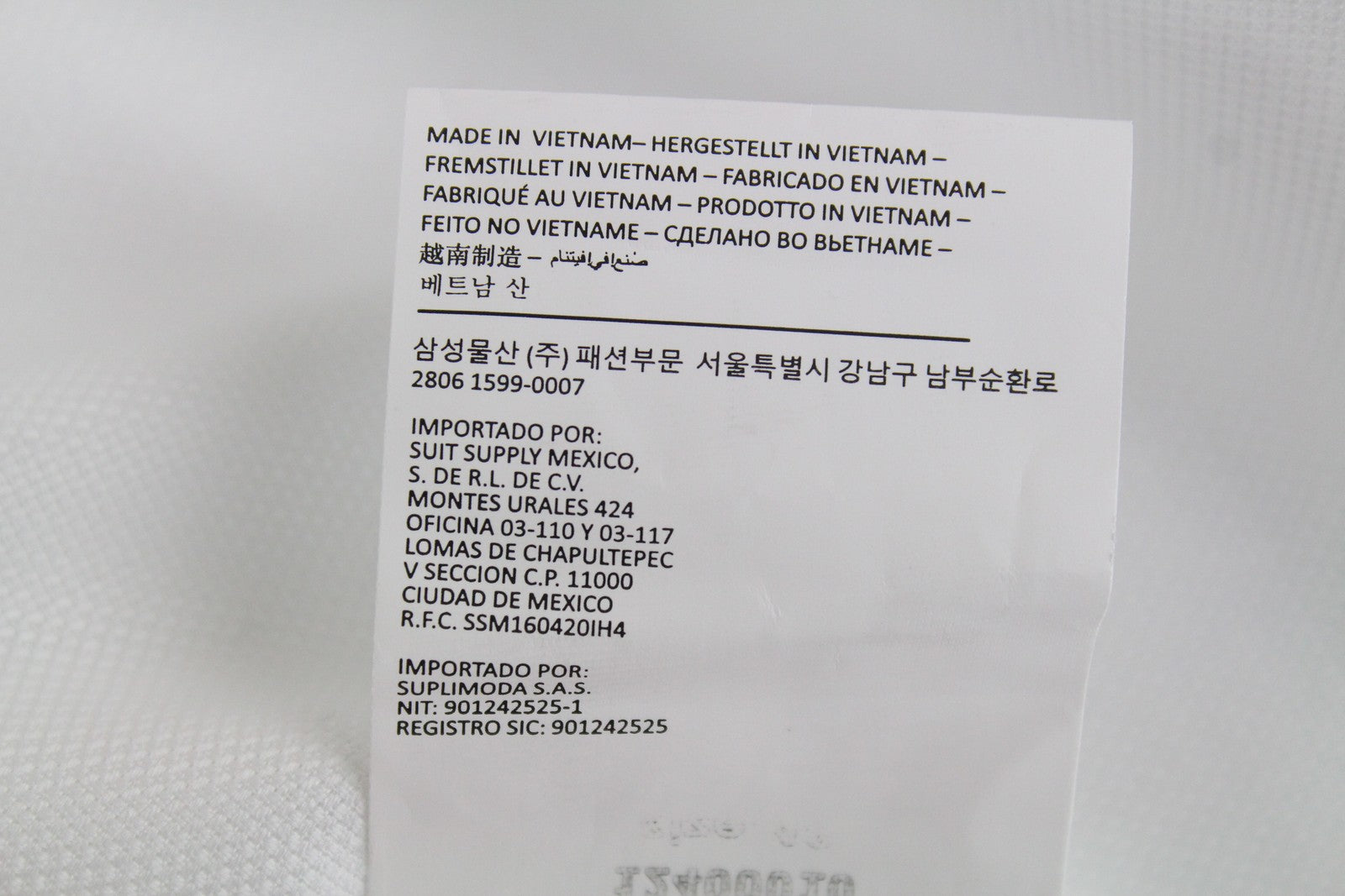 SUITSUPPLY Traveller Men's Formal Shirt 48 White Slim Pure Cotton Cutaway Collar