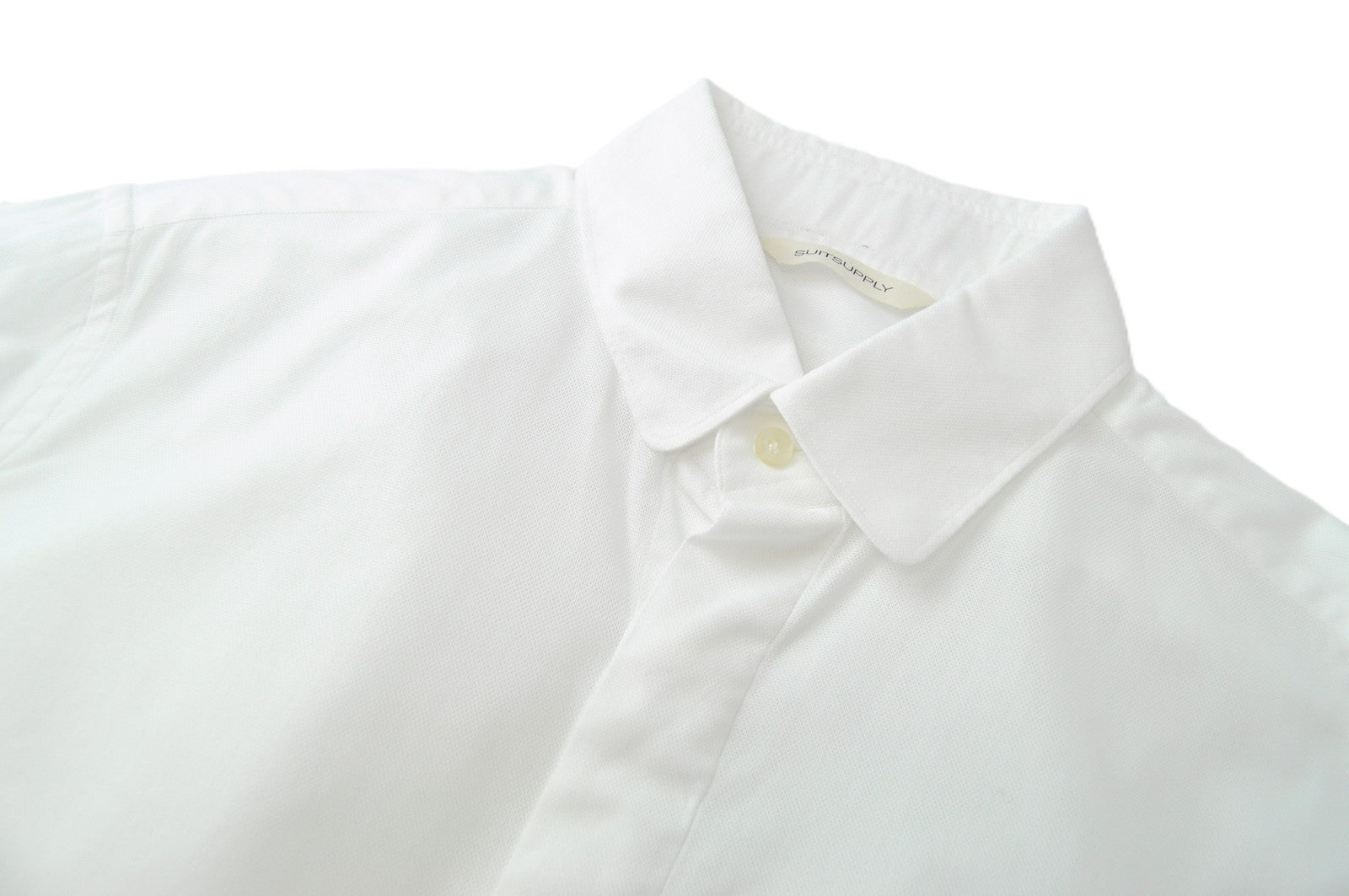 SUITSUPPLY Men's Formal Shirt ~S Slim Fit Long Sleeve Spread Collar Pure Cotton