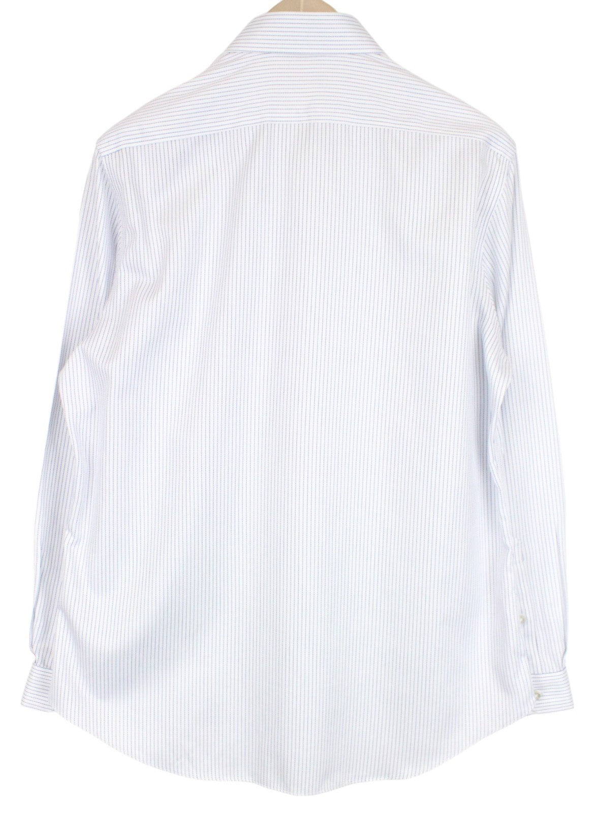 SUITSUPPLY Men's Formal Shirt 41 Slim Fit Long Sleeve Striped Blue Cotton