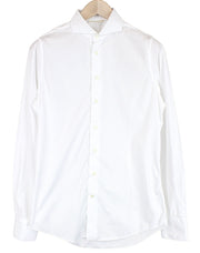 SUITSUPPLY Men's Formal Shirt ~S White Pure Cotton Extra Slim Long Sleeve