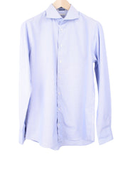 SUITSUPPLY Men's Formal Shirt 40/15.75 Extra Slim Cotton Blue Long Sleeve