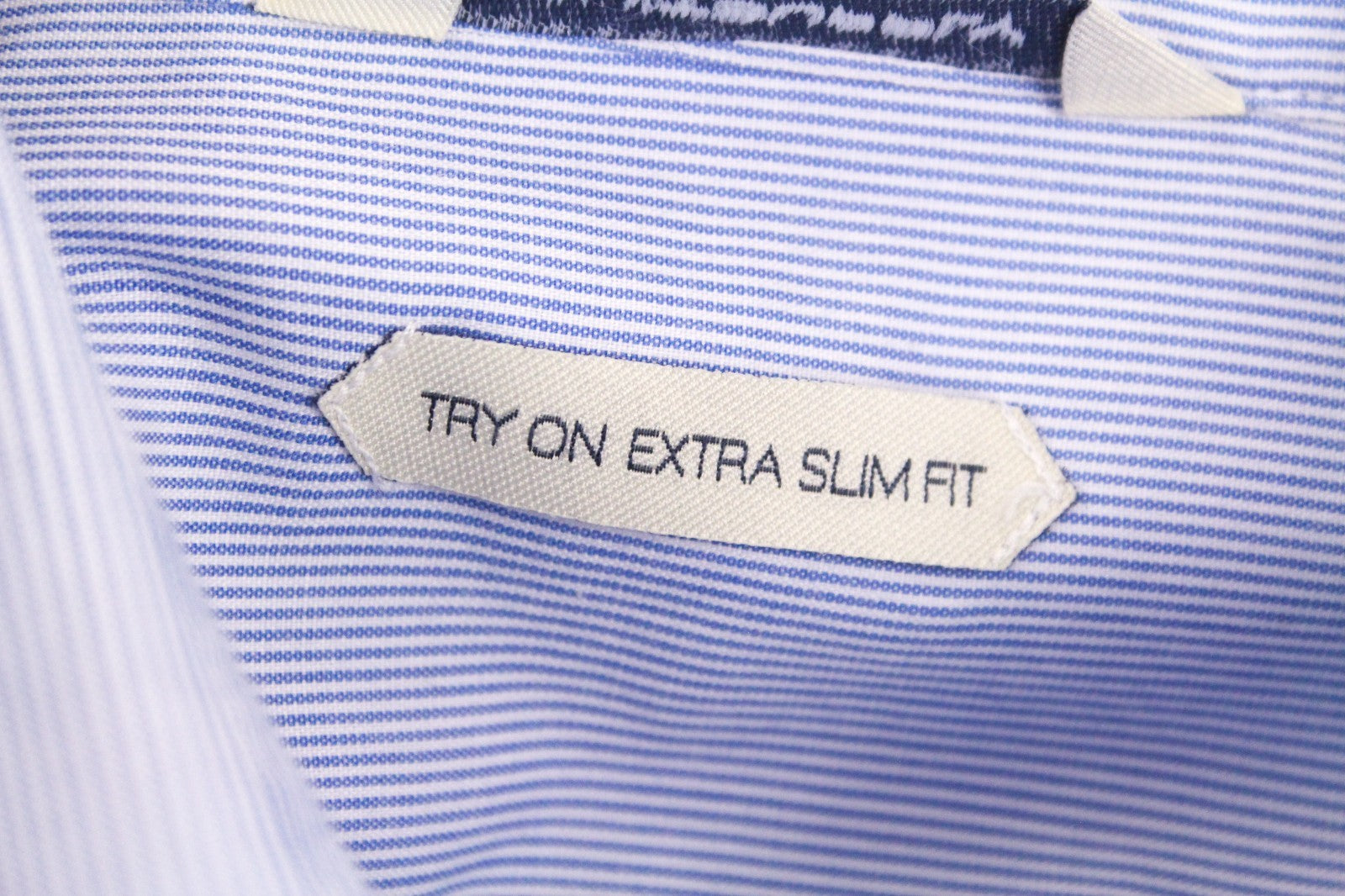 SUITSUPPLY Men's Formal Shirt 40/15.75 Extra Slim Cotton Blue Long Sleeve