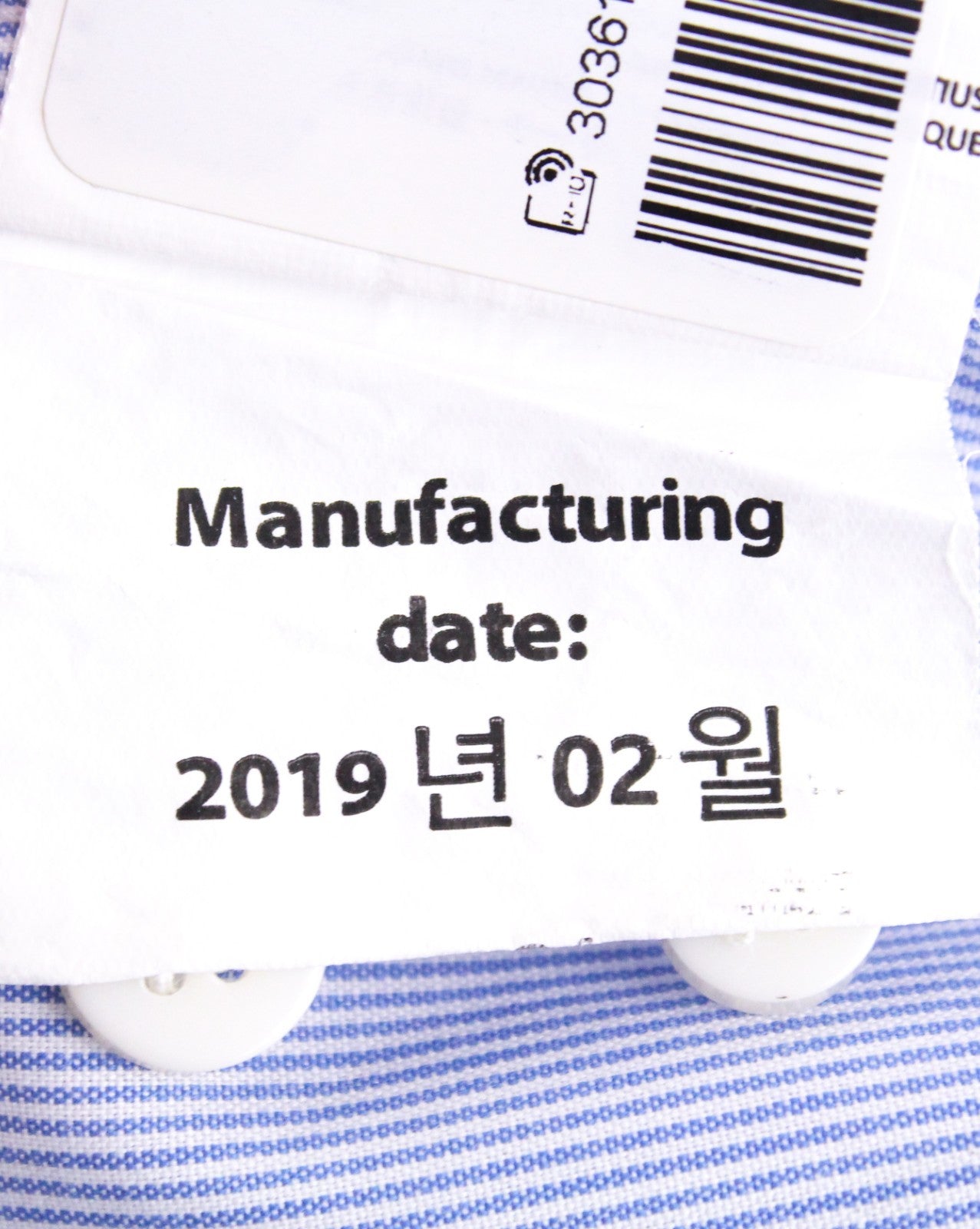 SUITSUPPLY Men's Formal Shirt 40/15.75 Extra Slim Cotton Blue Long Sleeve