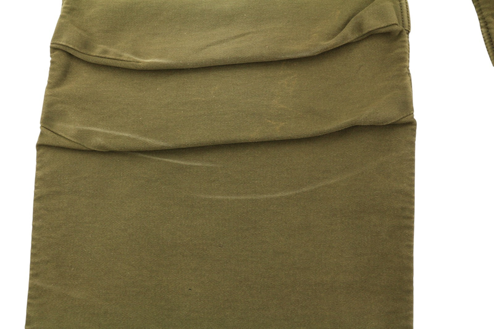 R13 Ankle Military Women Trousers 28 Olive Garment Dyed Moleskin FW25 RRP1199