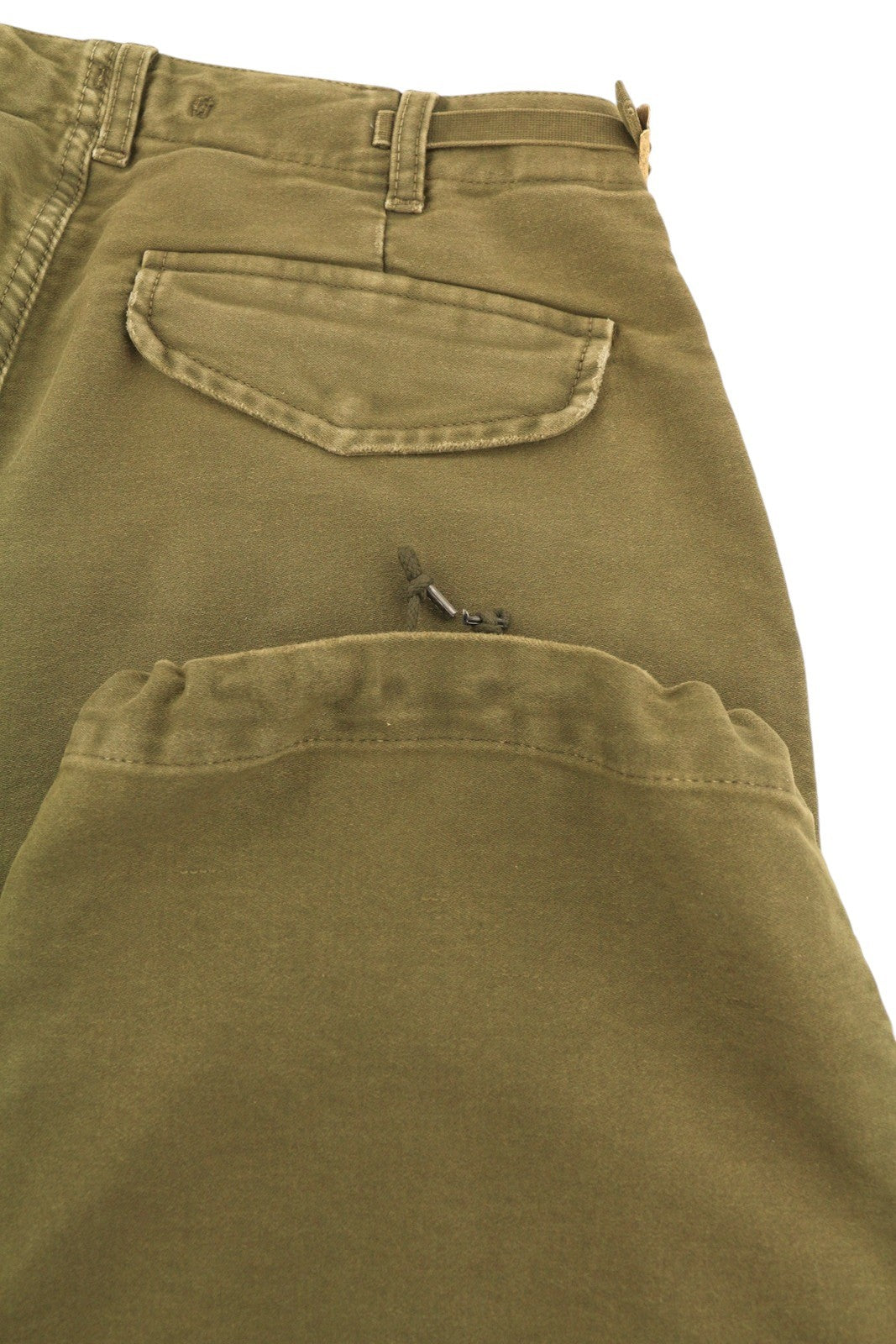 R13 Ankle Military Women Trousers 28 Olive Garment Dyed Moleskin FW25 RRP1199