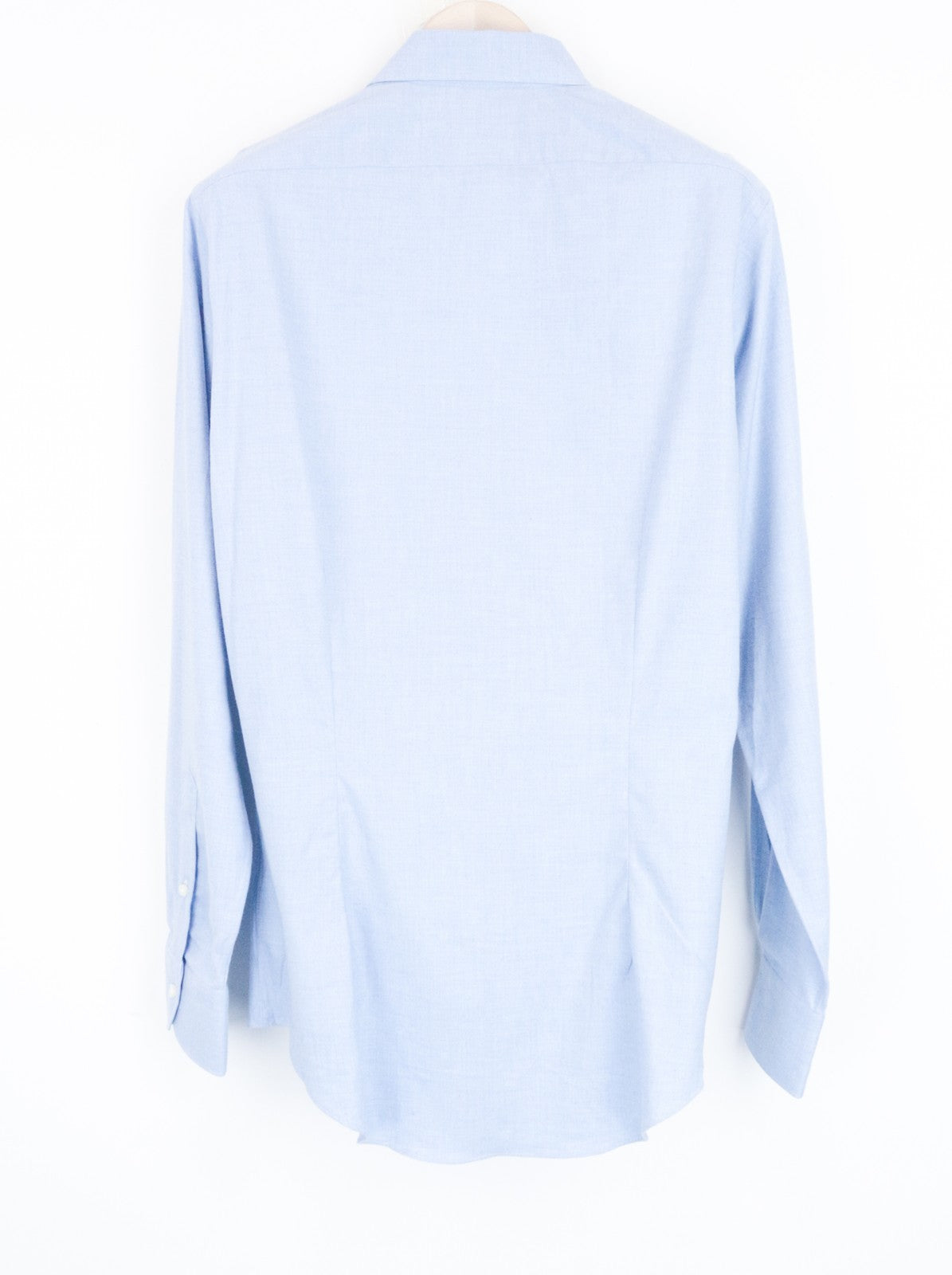 SUITSUPPLY Men's Formal Shirt ~S Blue Extra Slim Pure Cotton Cutaway Collar