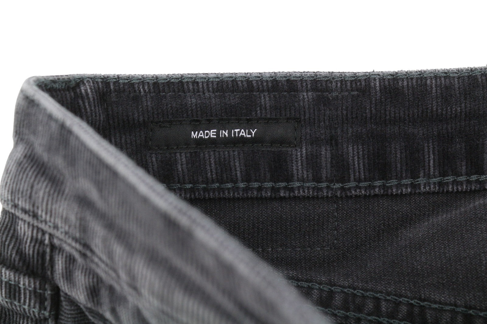 R13 Boy Straight Women Trousers 26 Obsidian Stretch Cord Cropped Faded FW25