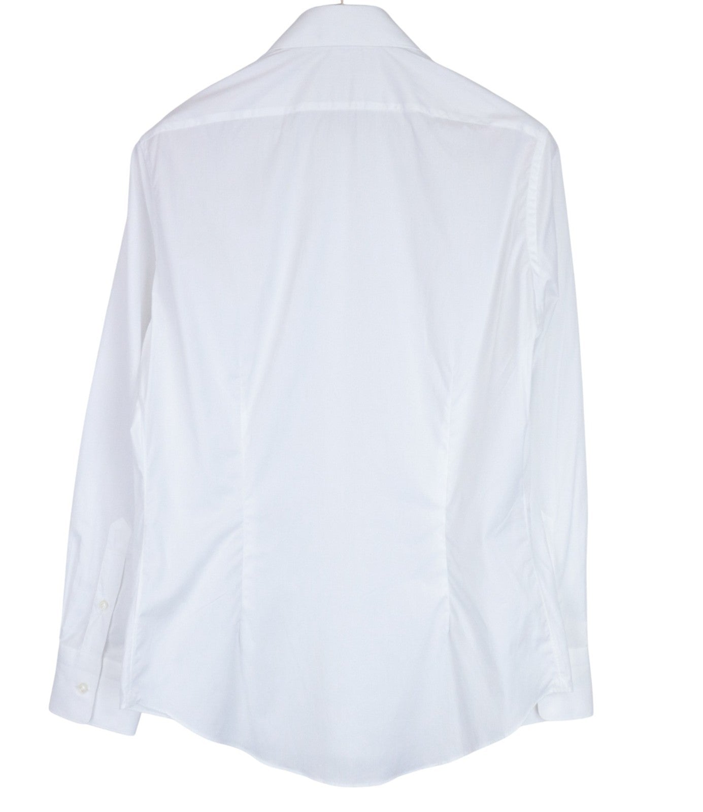 SUITSUPPLY Men's Formal Shirt ~S White Pure Cotton Extra Slim Classic Formal
