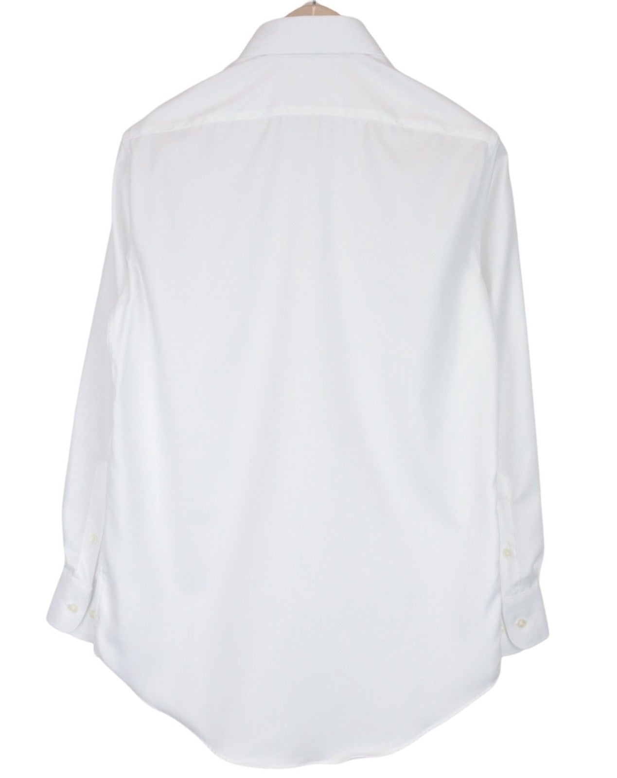 SUITSUPPLY Men's Formal Shirt 37 Traveller Slim White Pure Cotton Classic Fit