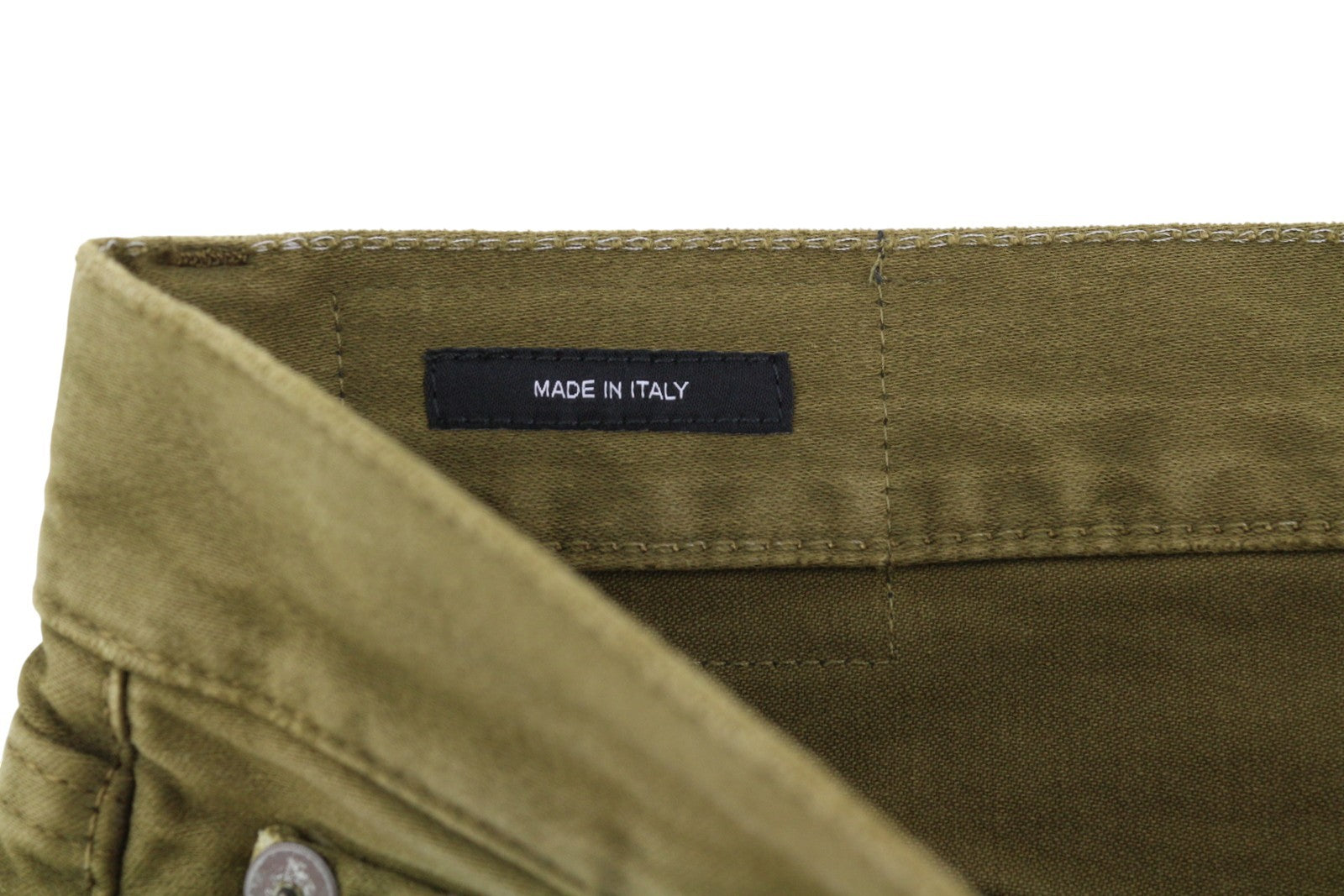 R13 Boyfriend Women Trousers 27 Olive Garment Dyed Moleskin Ankle Faded FW25