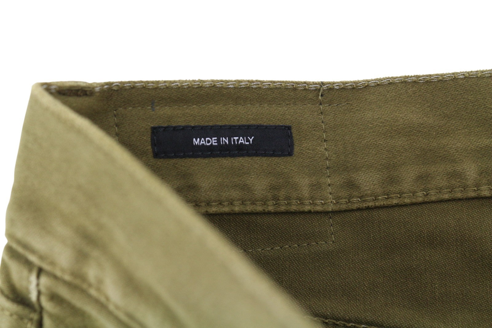 R13 Boyfriend Women Trousers 30 Olive Garment Dyed Moleskin Ankle Faded FW25