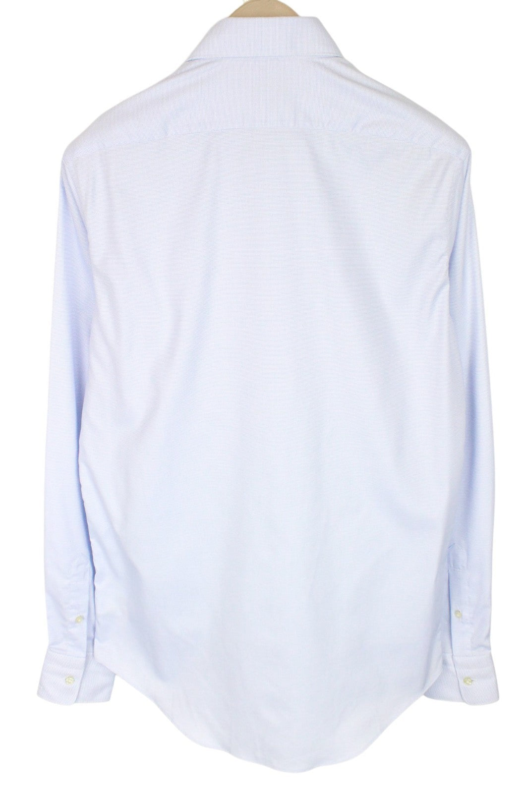 SUITSUPPLY Men's Formal Shirt ~S Slim Light Blue Melange Cotton Cutaway Collar