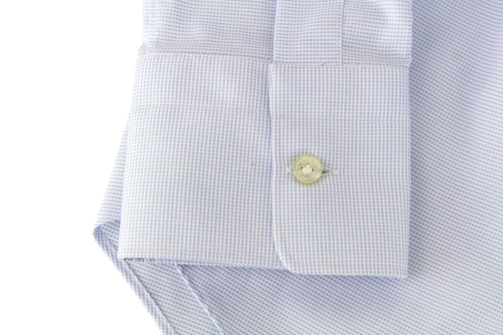 SUITSUPPLY Men's Formal Shirt ~S Slim Light Blue Melange Cotton Cutaway Collar