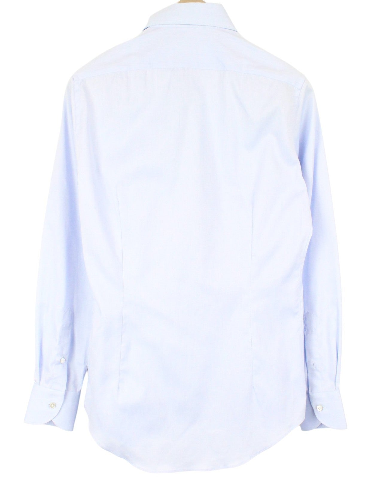 SUITSUPPLY Men's Formal Shirt 37/14.5 Blue Pure Cotton Cutaway Collar Extra Slim